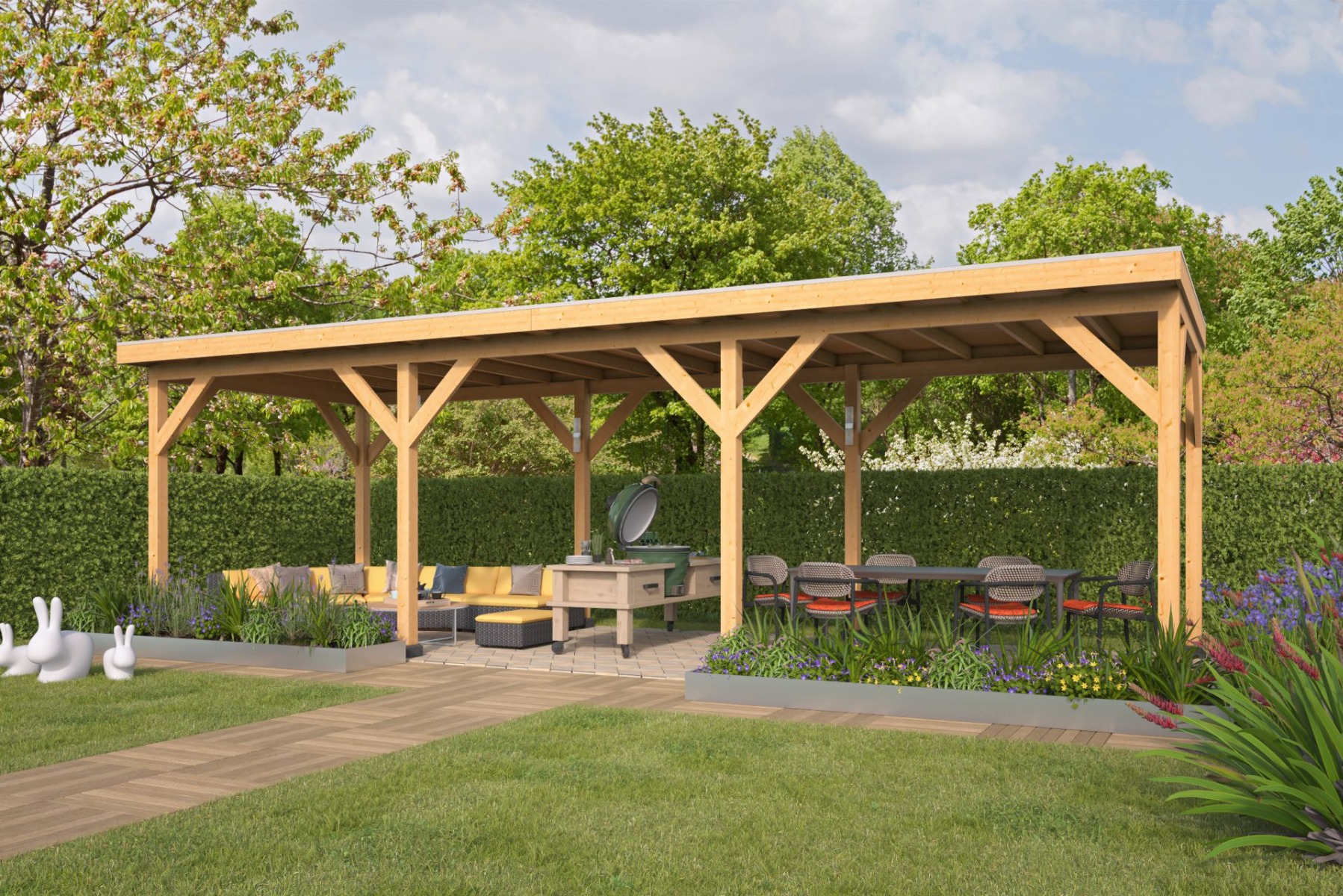 Van Kooten Tuin en Buitenleven Red Class DHZ Zoutelande 900x330 cm basis incl. Schroefpakket