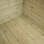 Binnenvloer grijs geïmpregneerd