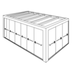 Aluminium schuifpui 2 rails incl. 24 mm isoglas