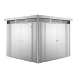 Extra dubbele deur zilver metallic