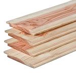 Dakbeschot planken 1.8x19 cm