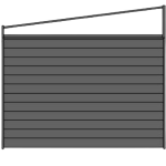 Dichte zijwand aluminium rabat met polycarbonaat spie helder