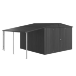 Donkergrijs metallic B150xD300cm