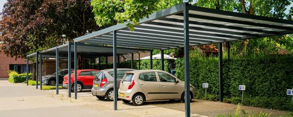 Aluminium carport in standaard maten voor elke oprit