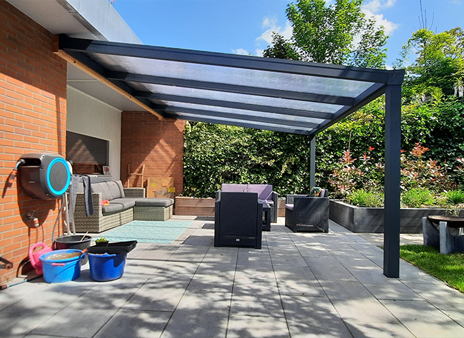 Aluminium veranda Velvetline 406x305 cm - Haaften