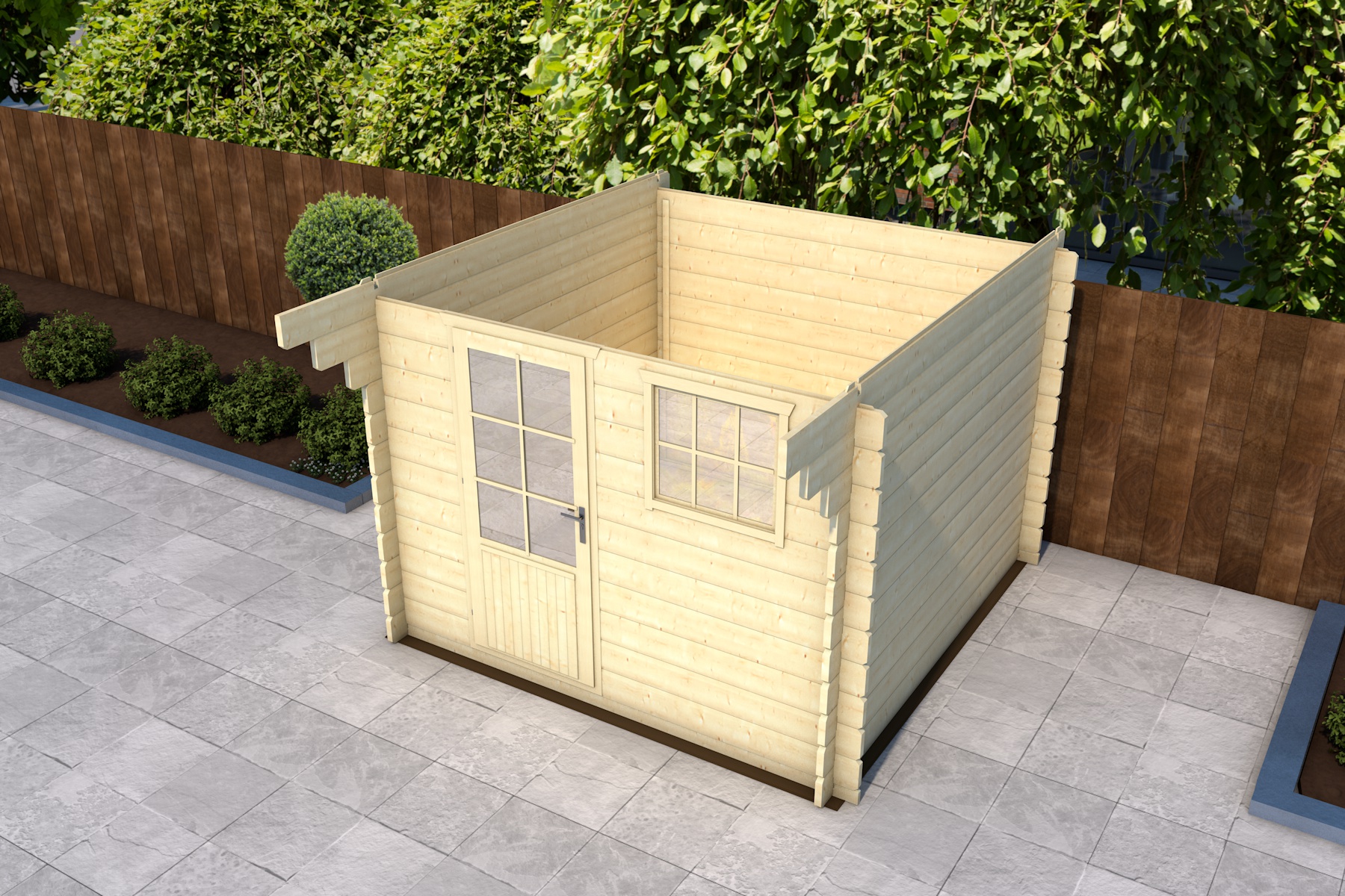 Materialen Voor Een Tuinhuisje - LSB Blokhutten thumbnail