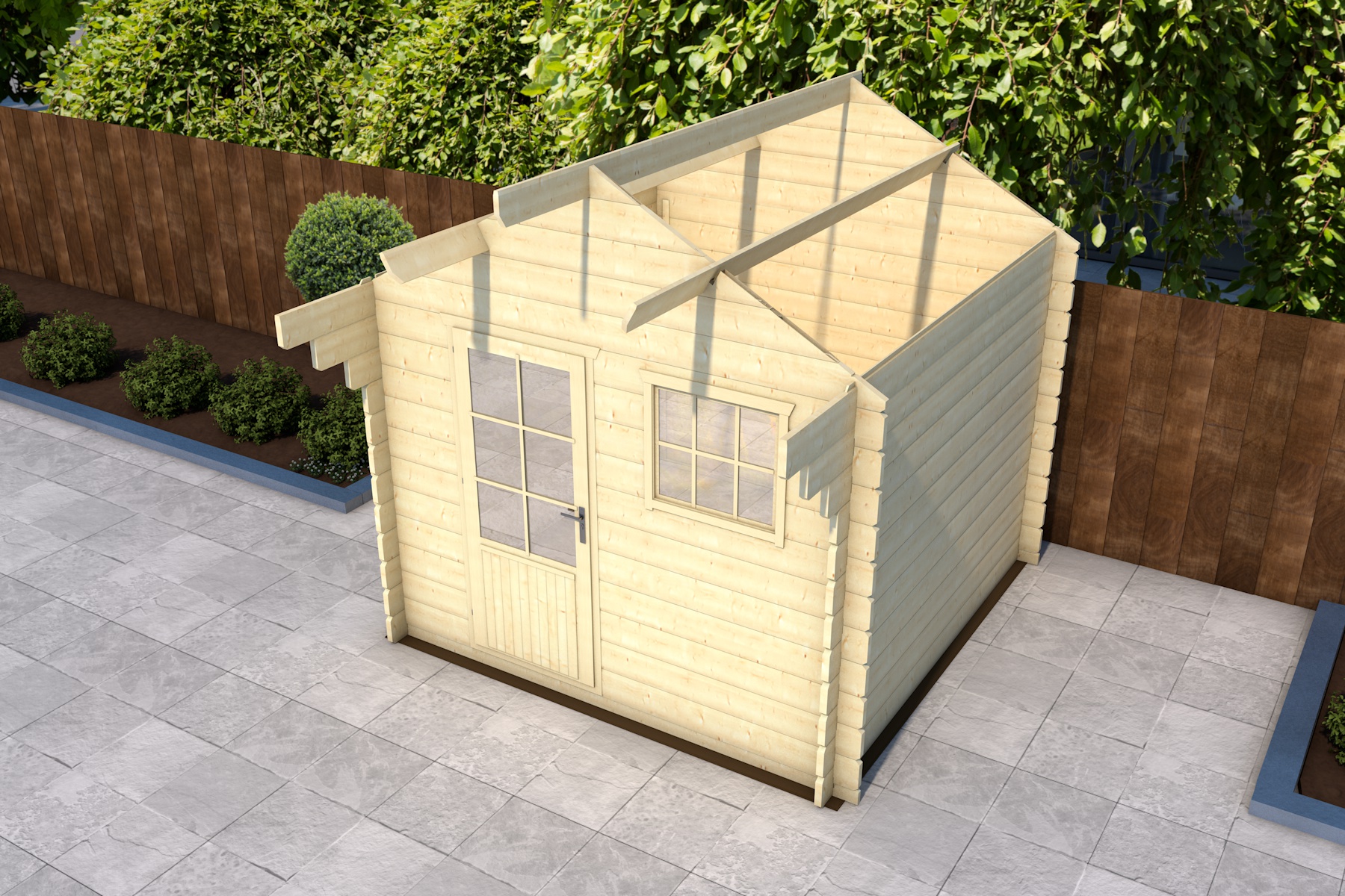 ik heb het gevonden Bekentenis escaleren Stappenplan: Zelf een houten blokhut / tuinhuis bouwen | Van Kooten Blog